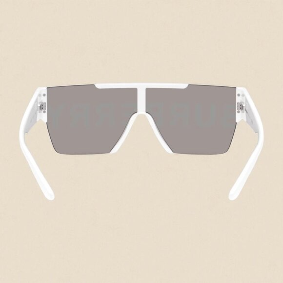 NEW Auth Burberry Logo sunglasses Authentic with box - Unisex white shield logo - Picture 5 of 6